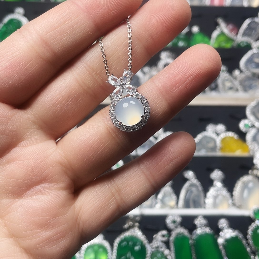 玛瑙/玉髓颈饰合金