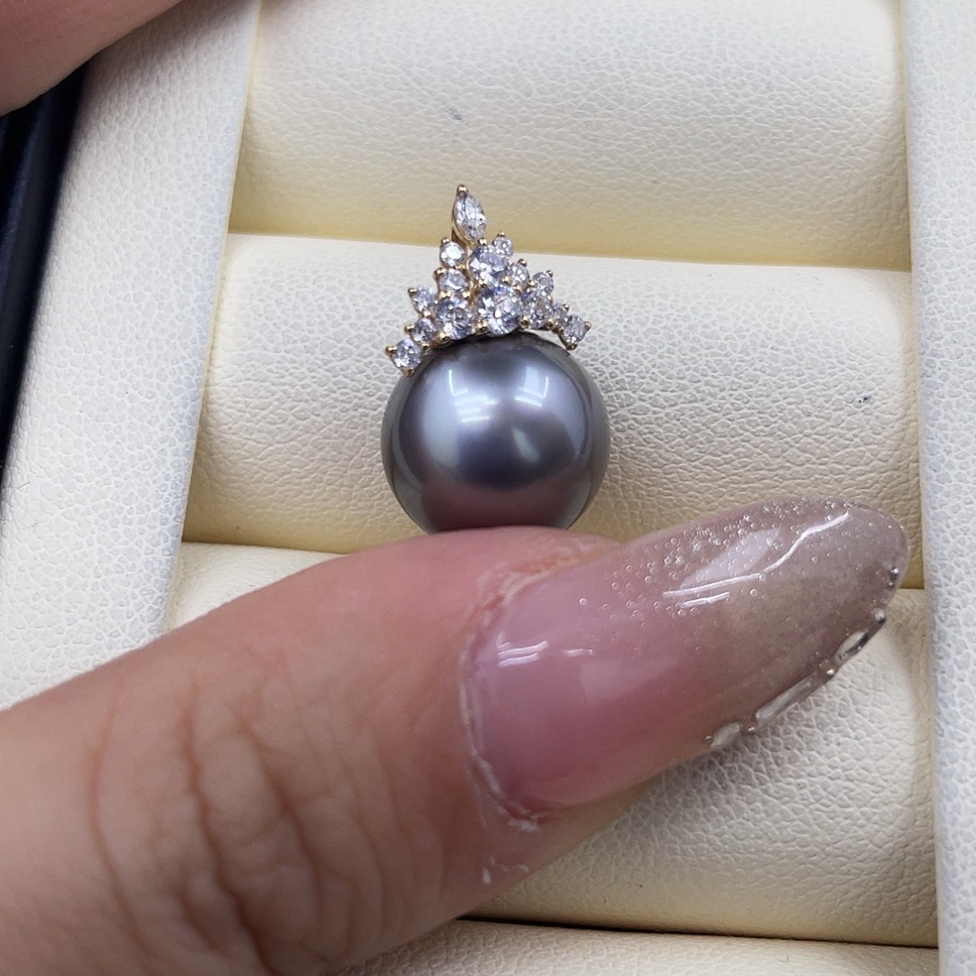 海水珍珠18K金镶嵌颈饰