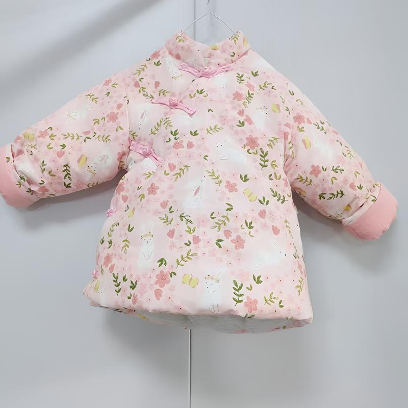 春秋宝宝盘扣棉花手工棉衣冬季厚款民族风可以按身高体重定做