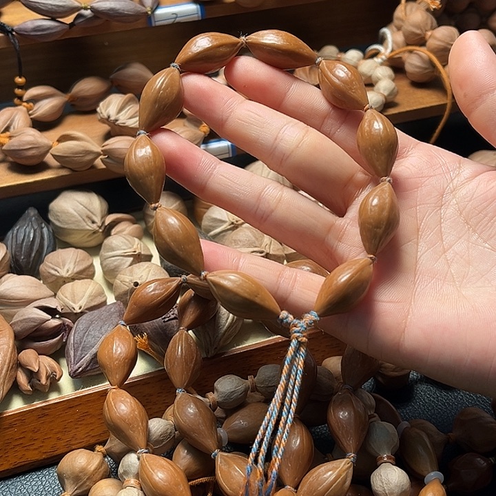 安***晨橄榄核手串/手链三花核1.3尺寸