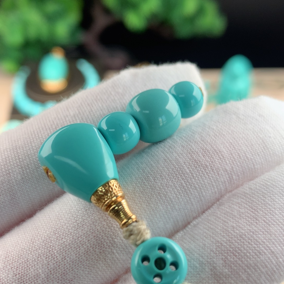 【闪购商品】绿松石配珠套装卡10.818K金镶嵌