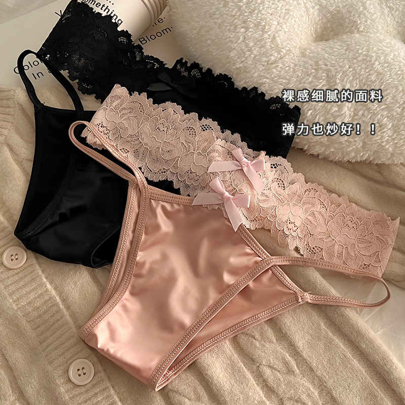 纯欲法式镂空性感蕾丝内裤女网纱透气少女棉裆三角裤春季新品