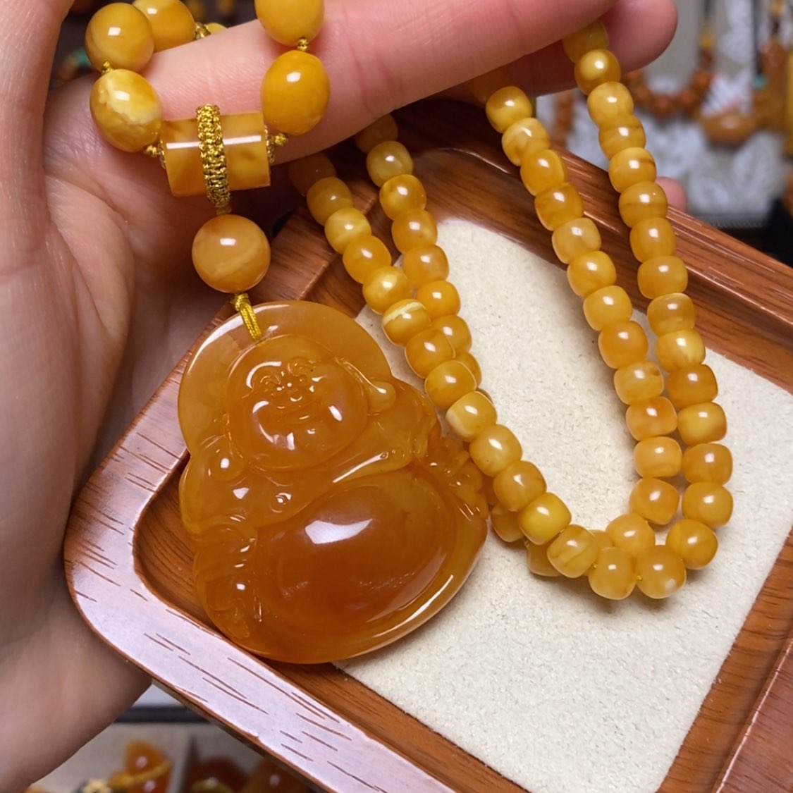 【闪购商品】蜜蜡颈饰未镶嵌项链