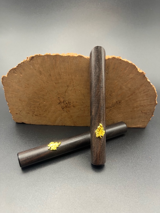 手工烟斗压棒-紫金檀材质斜压面/两头平压面