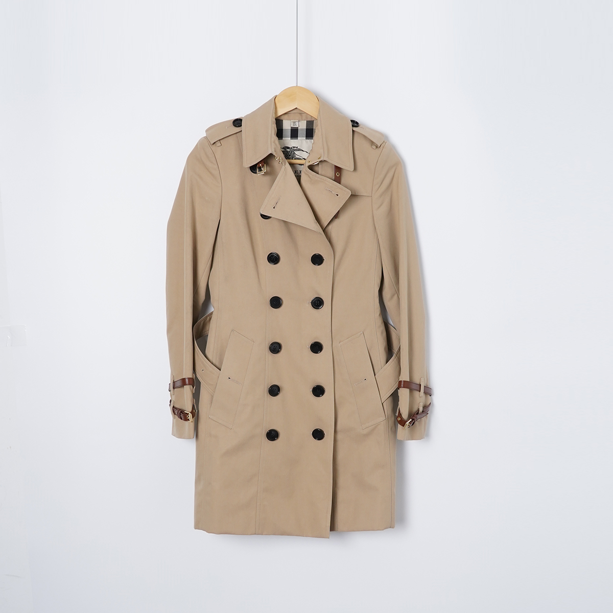 99新 BURBERRY/博柏利 棉/TH1992/风衣大衣外套女装/UK6码