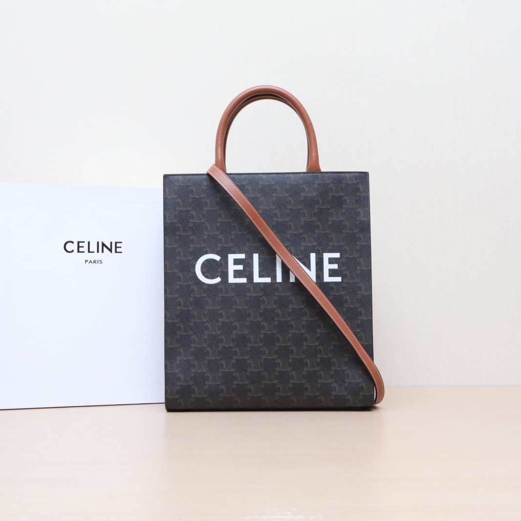 99新 Celine/思琳 小花柳 Cabas 竖款手袋 小号 凯旋门