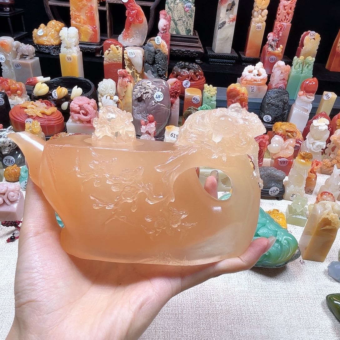 木***华昌化石印石寿山石印章