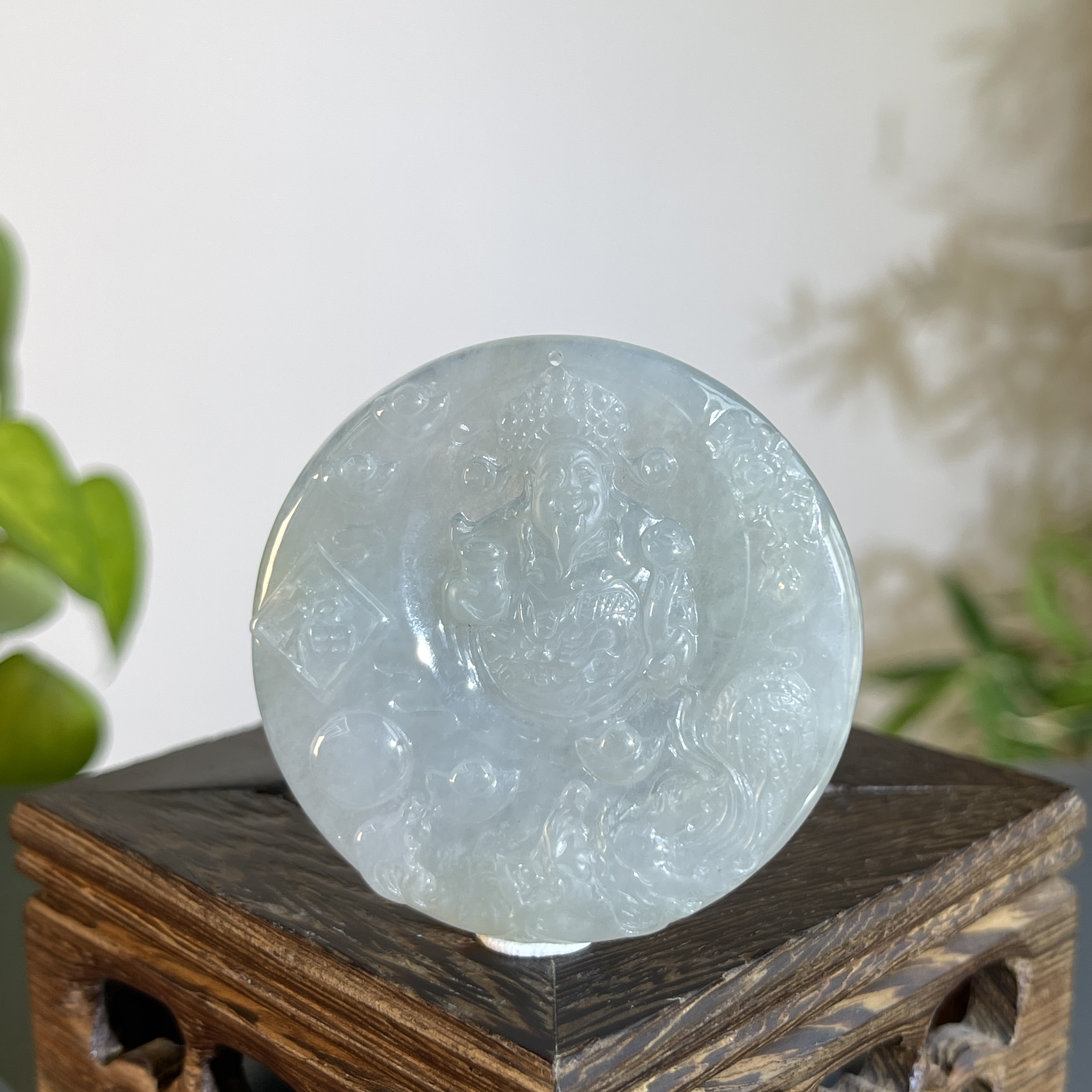 JCW04-106 天然缅甸A货翡翠   财神