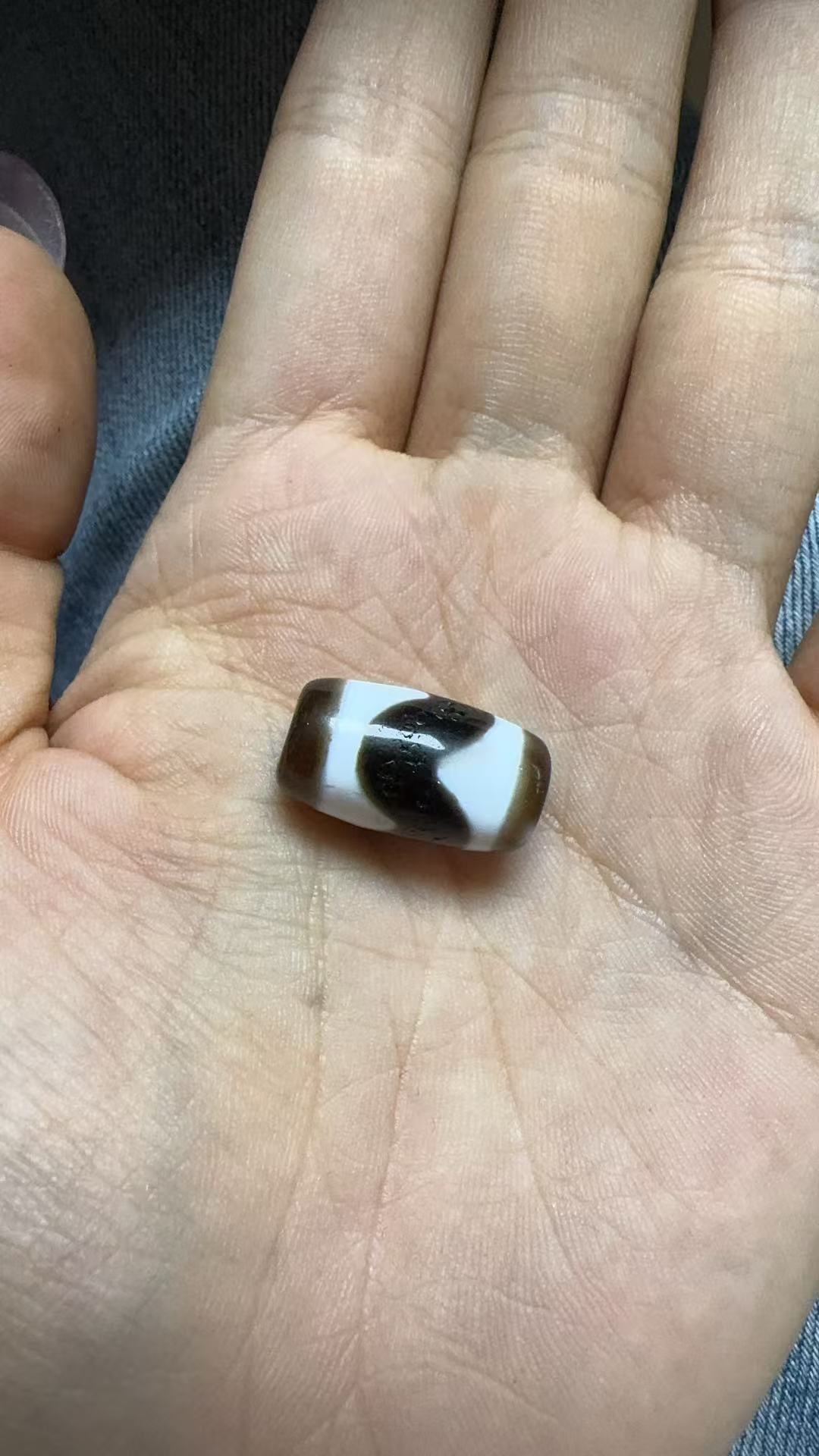 《老高专属》黑白虎牙天珠 （多样性发货）