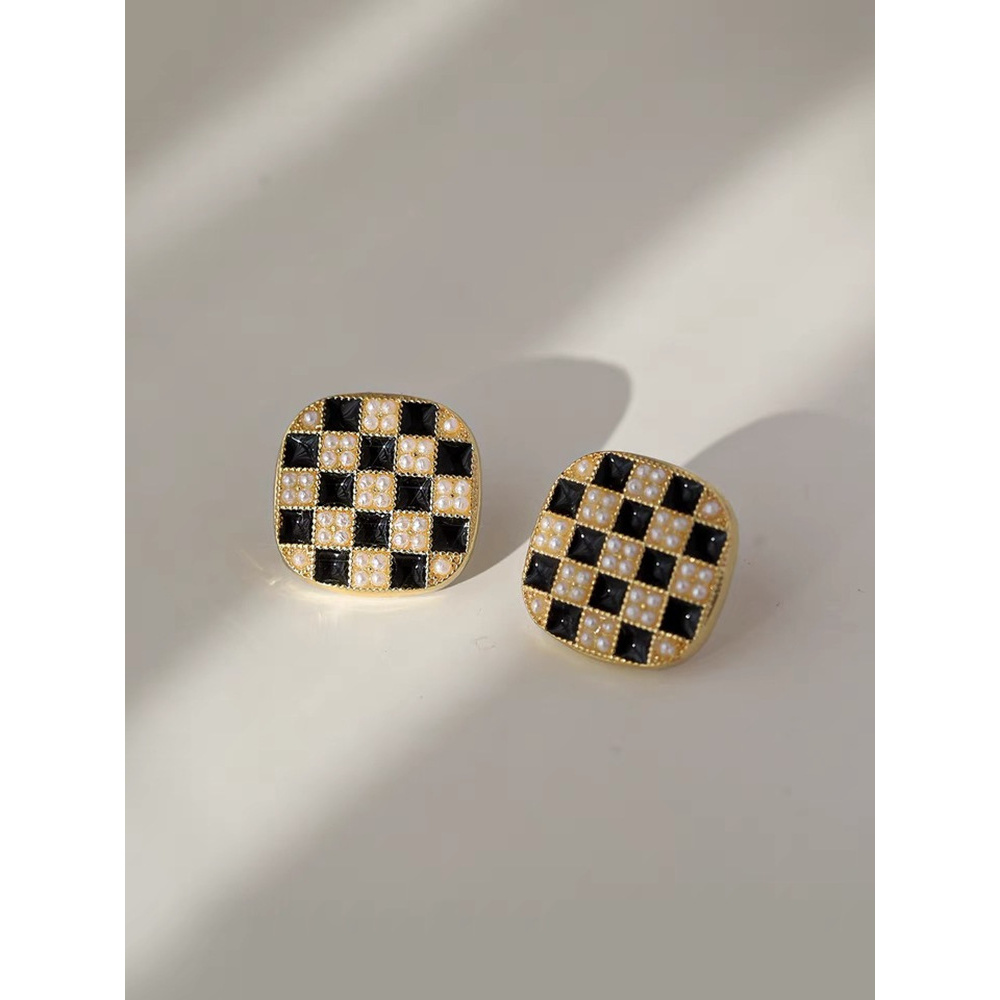 铜合金树脂耳饰 铜合金79A 高端大气时尚简约百搭耳饰