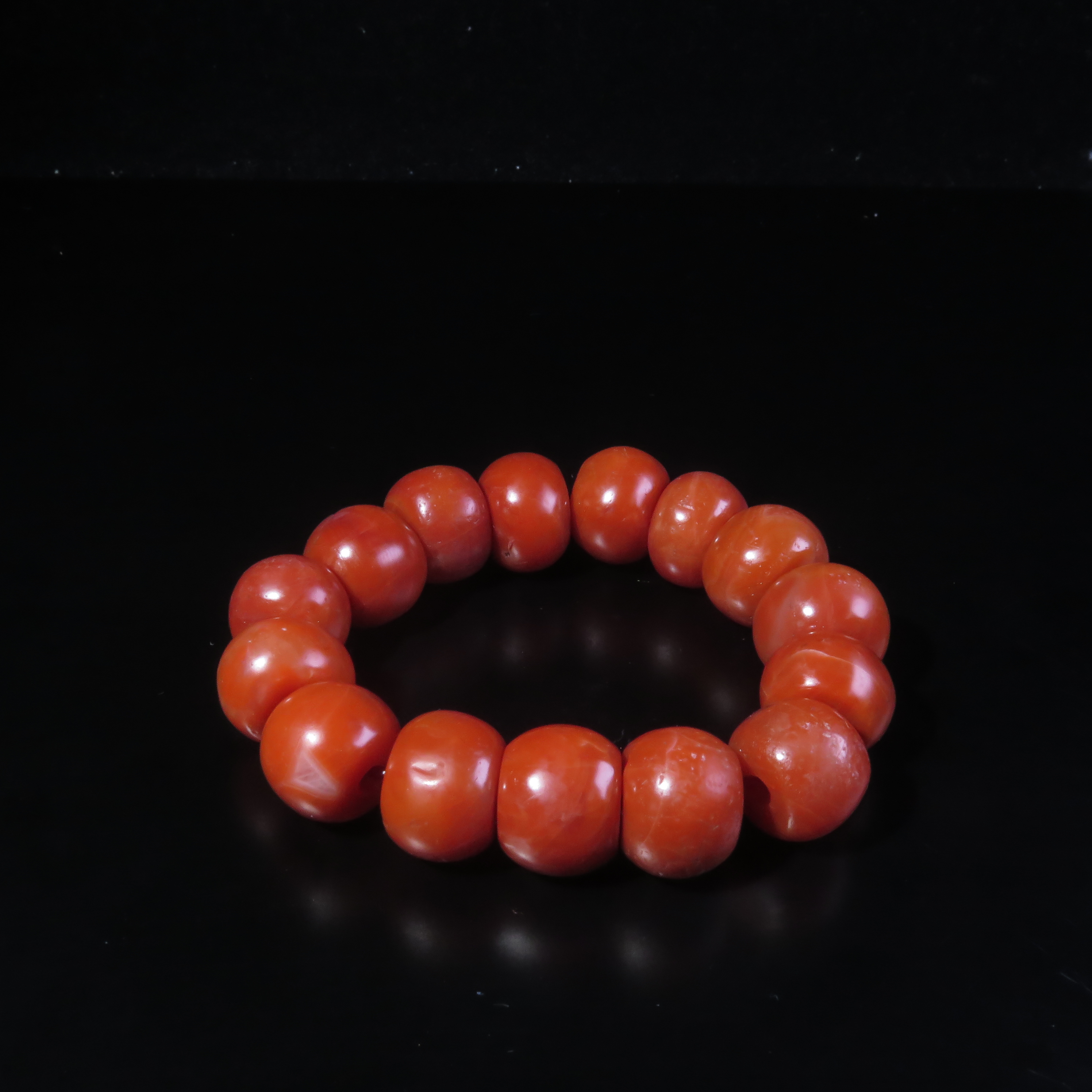 晚清南红串饰/MZ604293/玛瑙/民族文物