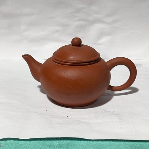 【***】茶壶紫砂宜兴紫砂水平红泥
