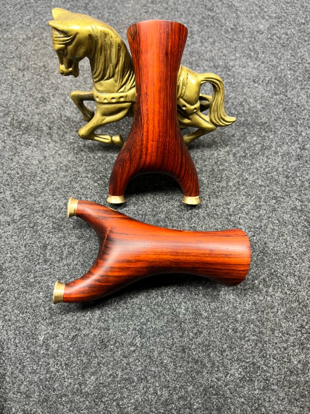 （快压手感王可盘）高密紫檀外宽75，撑头15，弓高12.5左右，无漆无胶