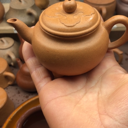 茶壶紫砂将坡泥大彬如意150豪升左右瑕疵