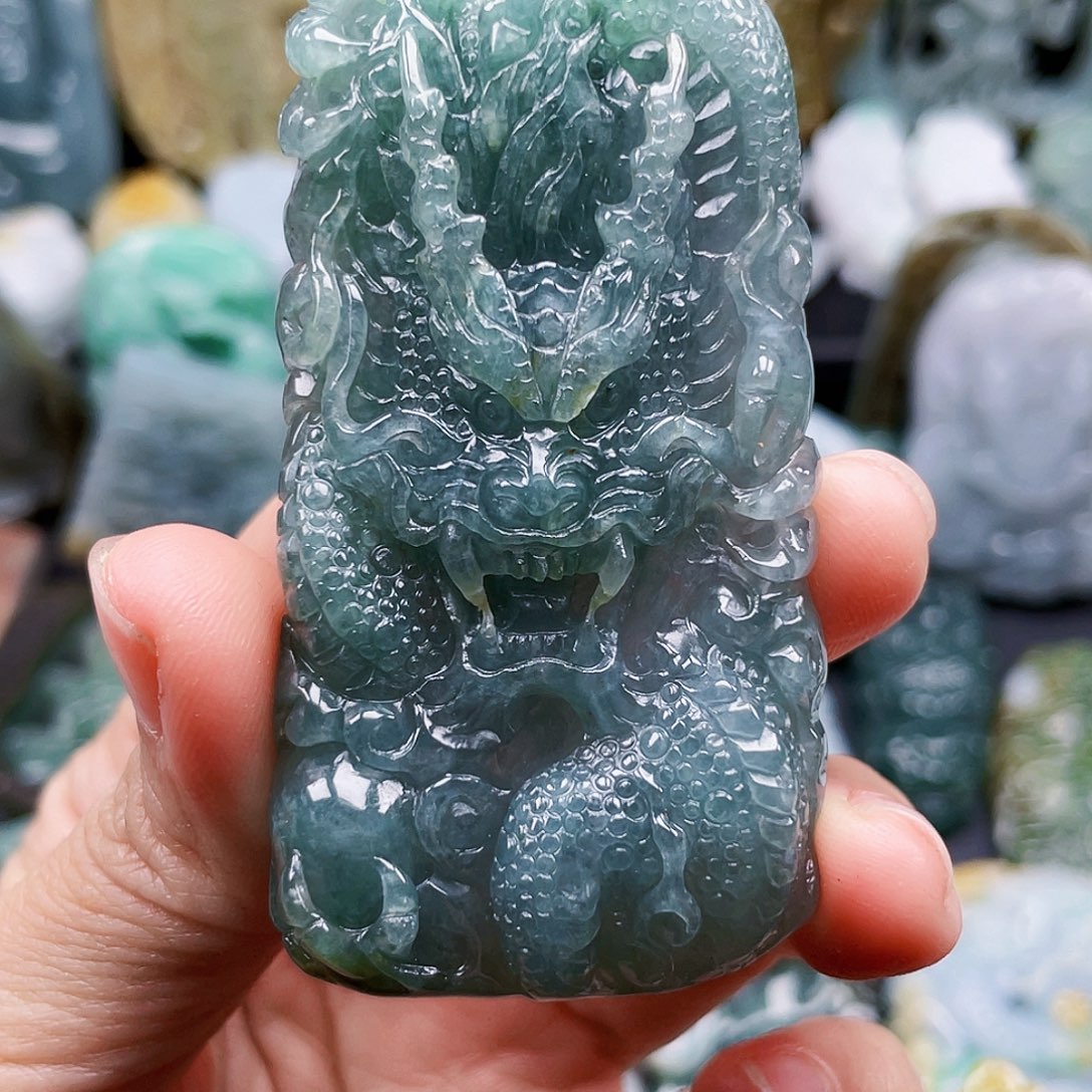 翡翠未镶嵌颈饰缅甸翡翠A货挂件