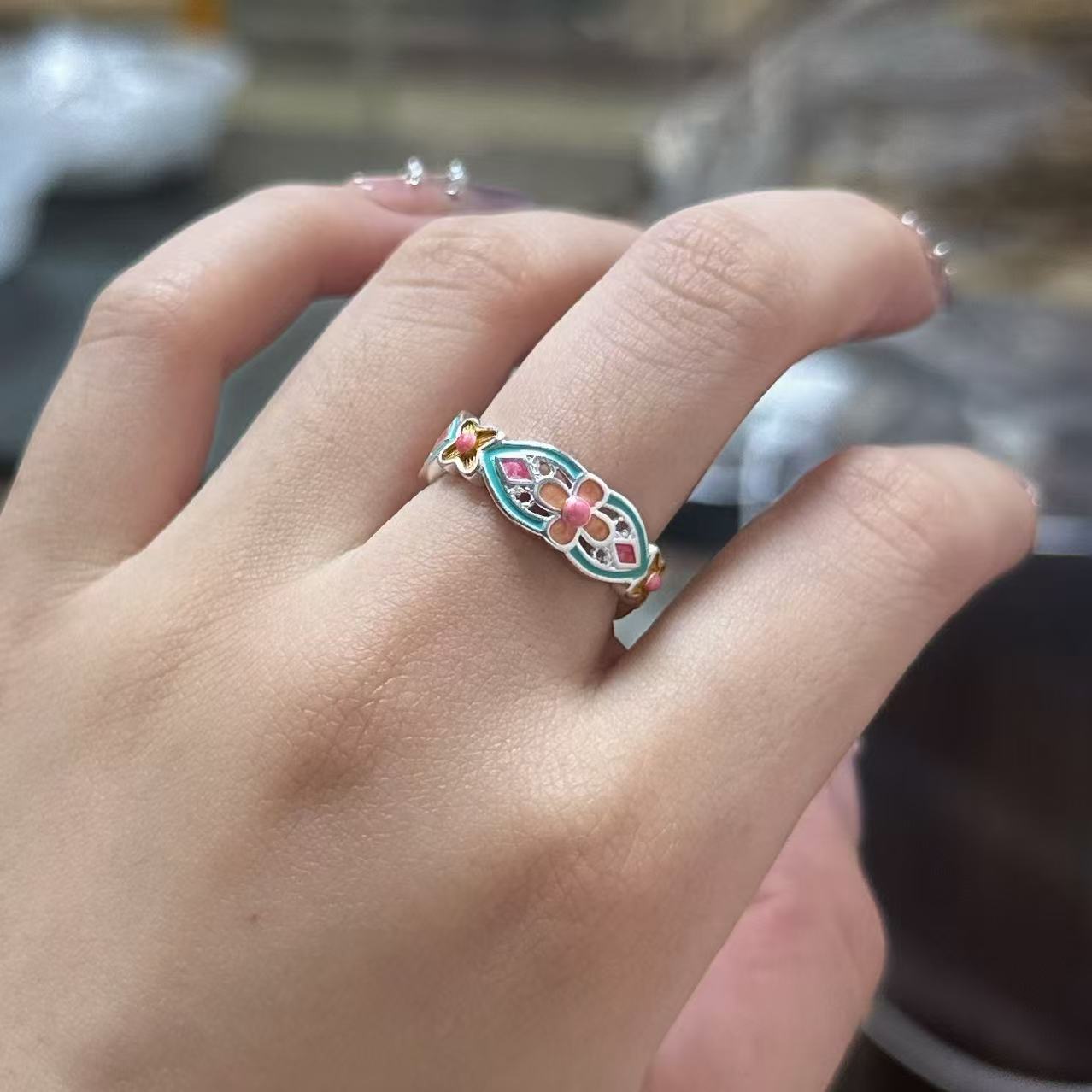 精品银戒指（无礼盒）  S368