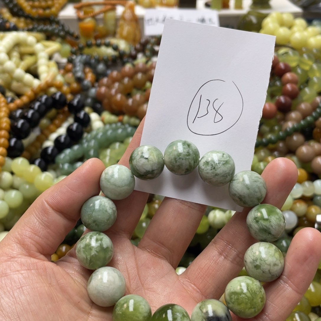 蛇纹石玉手链未镶嵌