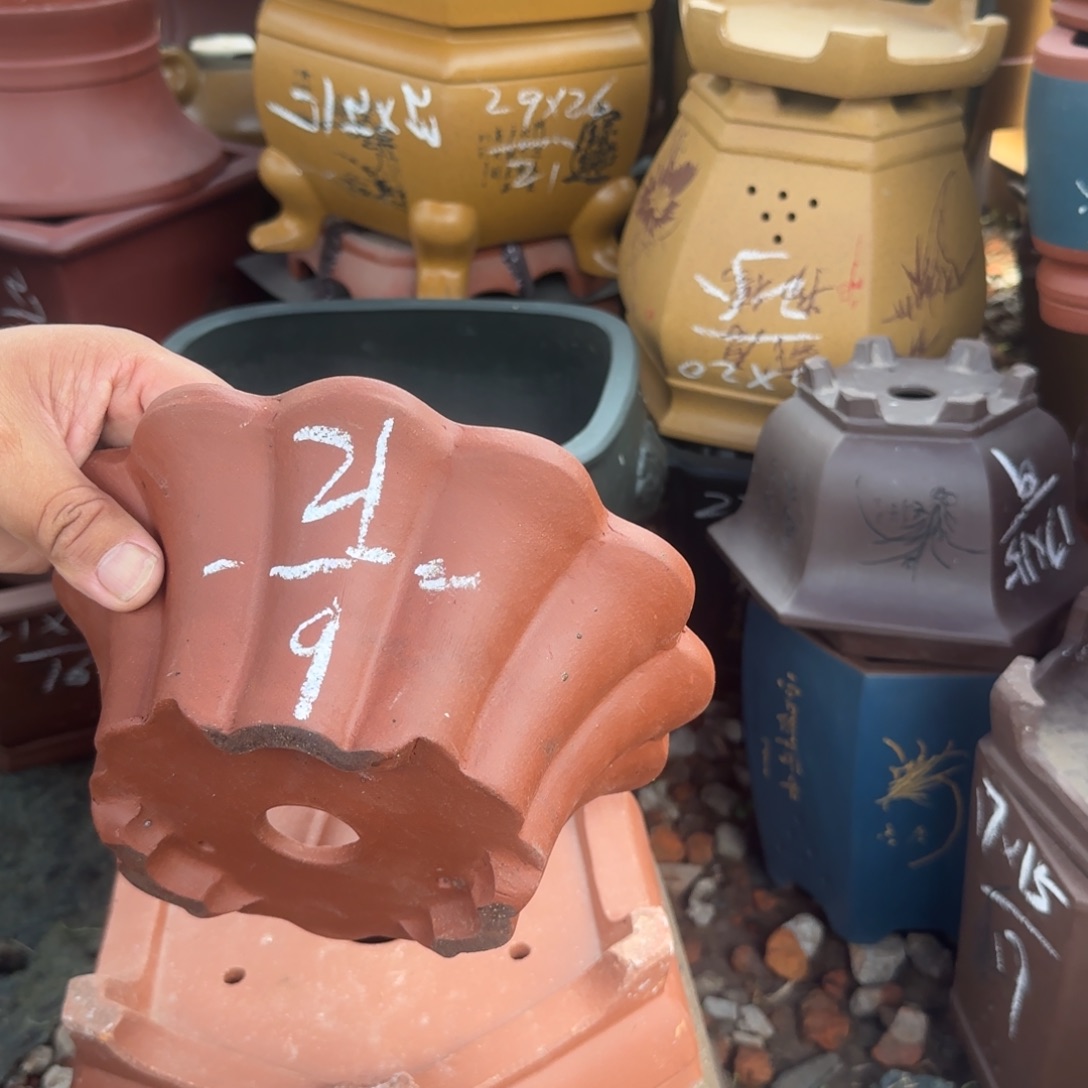 紫砂花盆紫砂花盆花盆盆景盆栽瑕疵