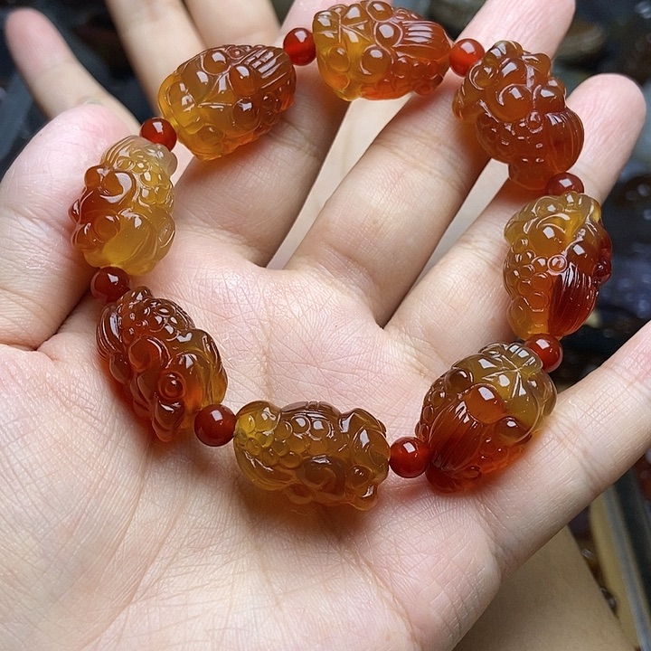 玛瑙/玉髓未镶嵌手链