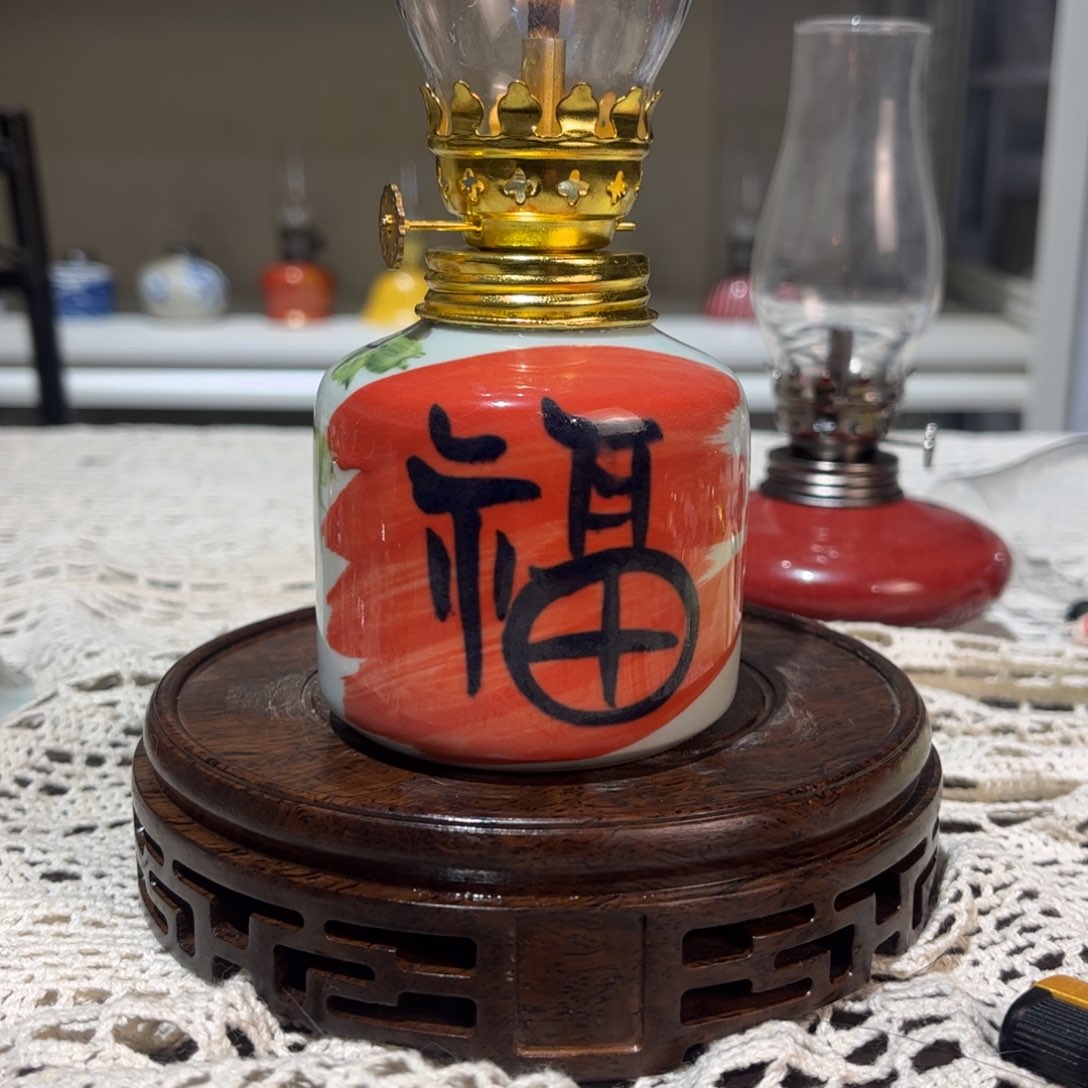 摆件景德镇陶瓷香薰灯