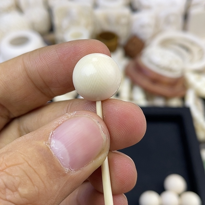 Q***.猛犸象牙手串/手链/手镯全品满纹散珠