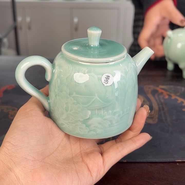 龙泉云间青瓷小米茶器