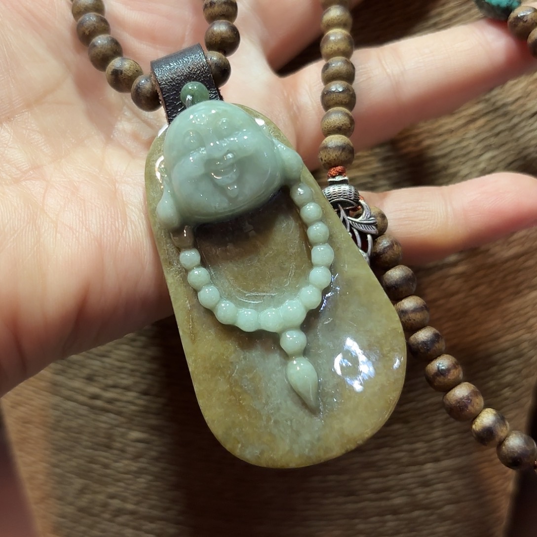 翡翠颈饰未镶嵌原创