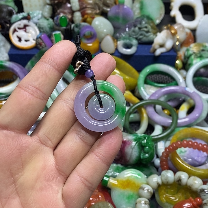 颈饰未镶嵌翡翠缅甸翡翠首饰配饰