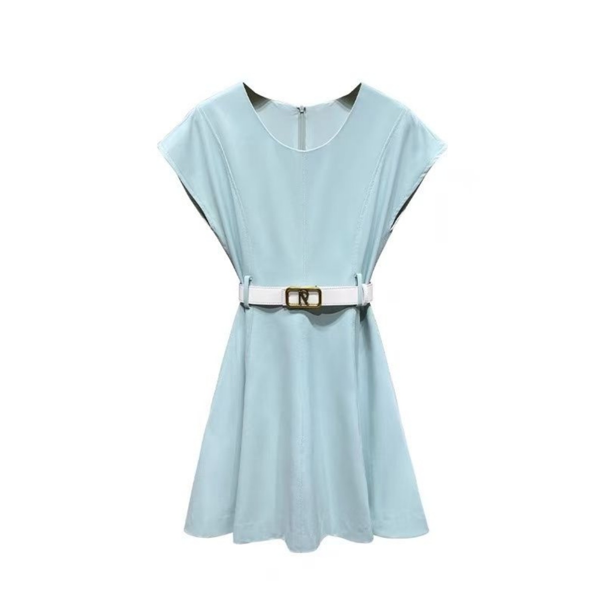 法式新款高级感气质显瘦连衣裙夏小众设计收腰短裙子X0252