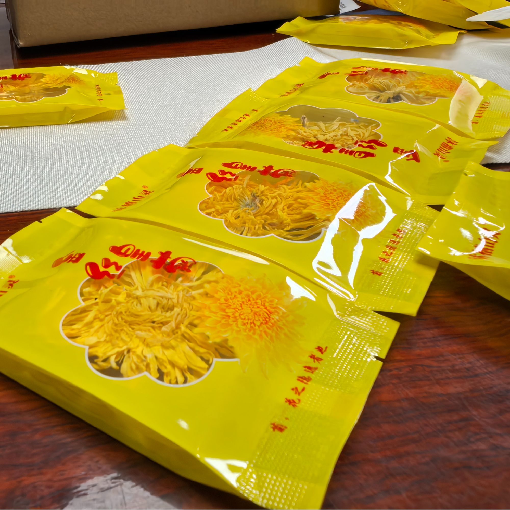 沐禧山灵金丝皇菊精选独立包装单袋40朵【泡开后约6-8厘米】