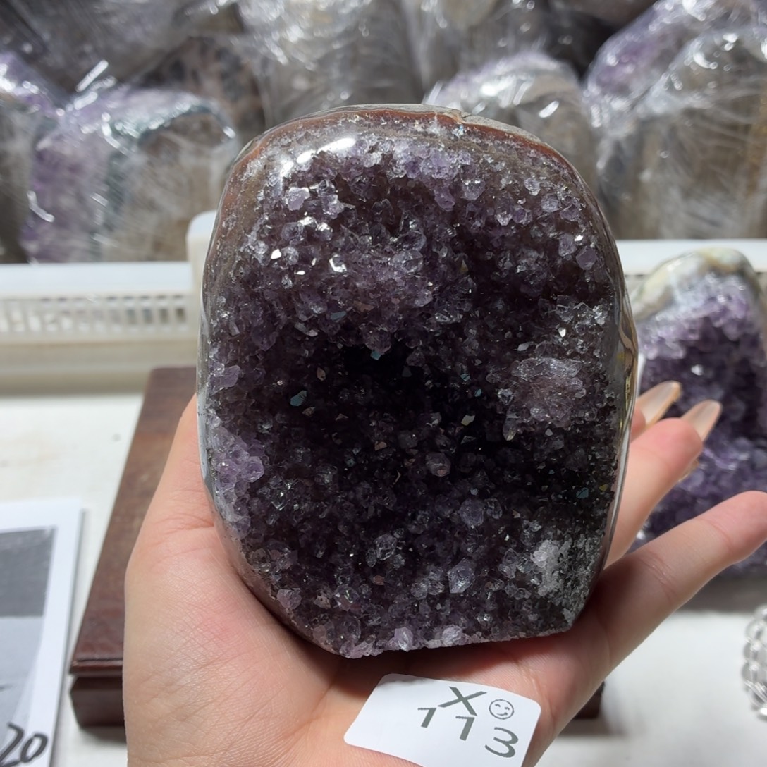 未镶嵌摆件紫晶紫水晶