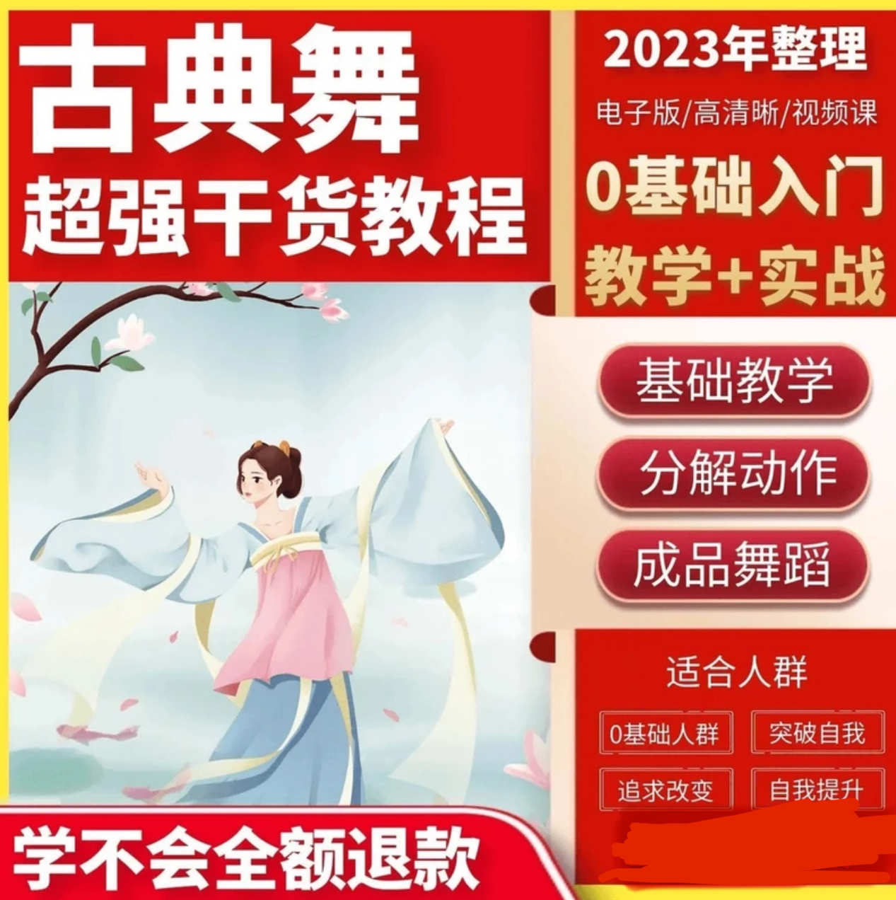 古典舞民族舞基础教程动作解析基本功（团购线下课程）