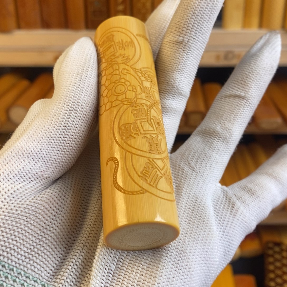 竹五帝币金蟾 压手厚皮满密