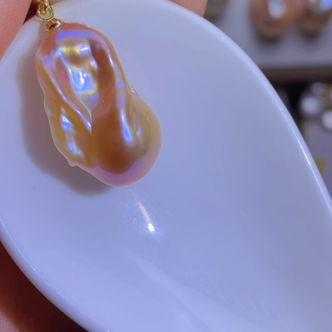 淡水珍珠银S925镶嵌珍珠