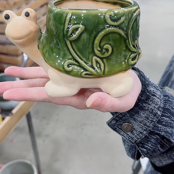 有孔.凑满10元发货多肉陶瓷花盆！