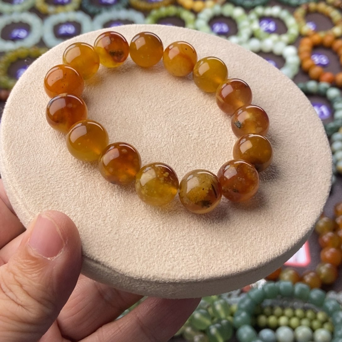 蛇纹石玉手串未镶嵌