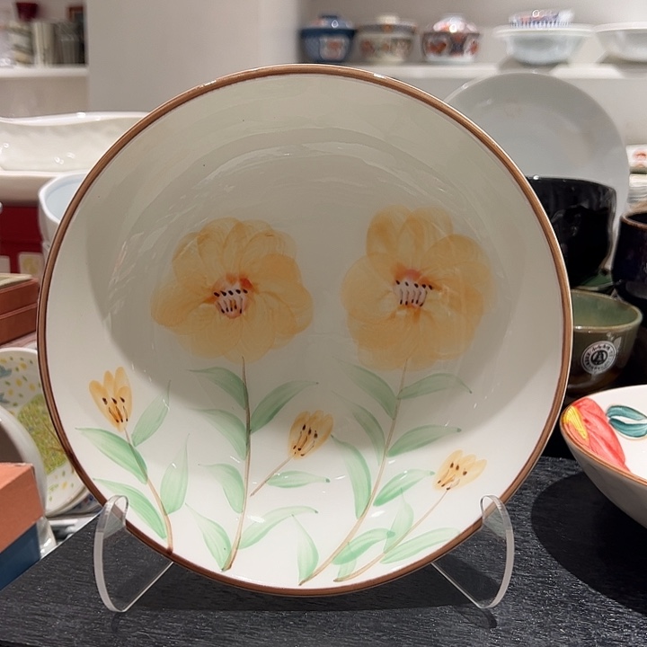 @***常瓷手绘花花大深盘超美