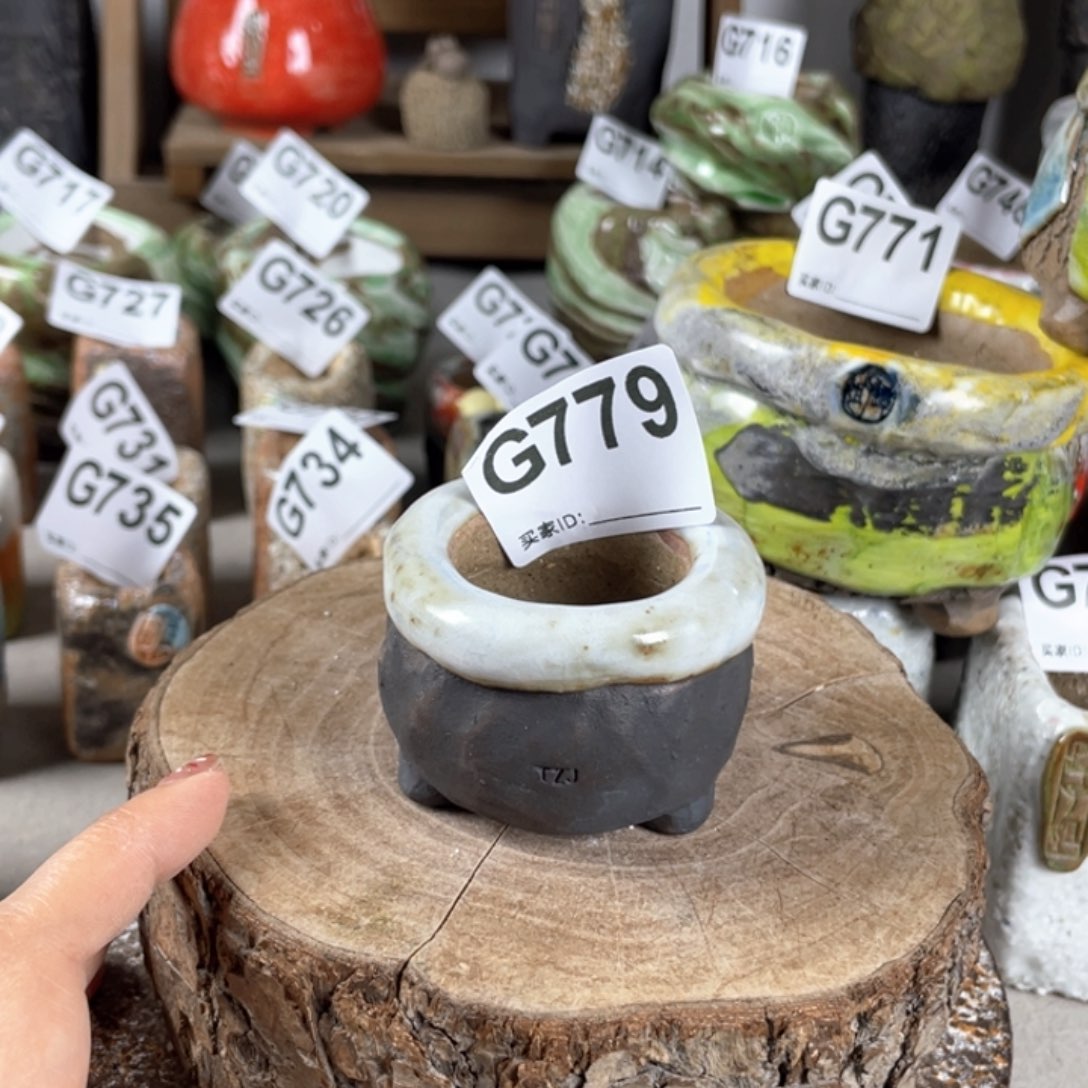 紫砂花盆新版小包子内口4左右