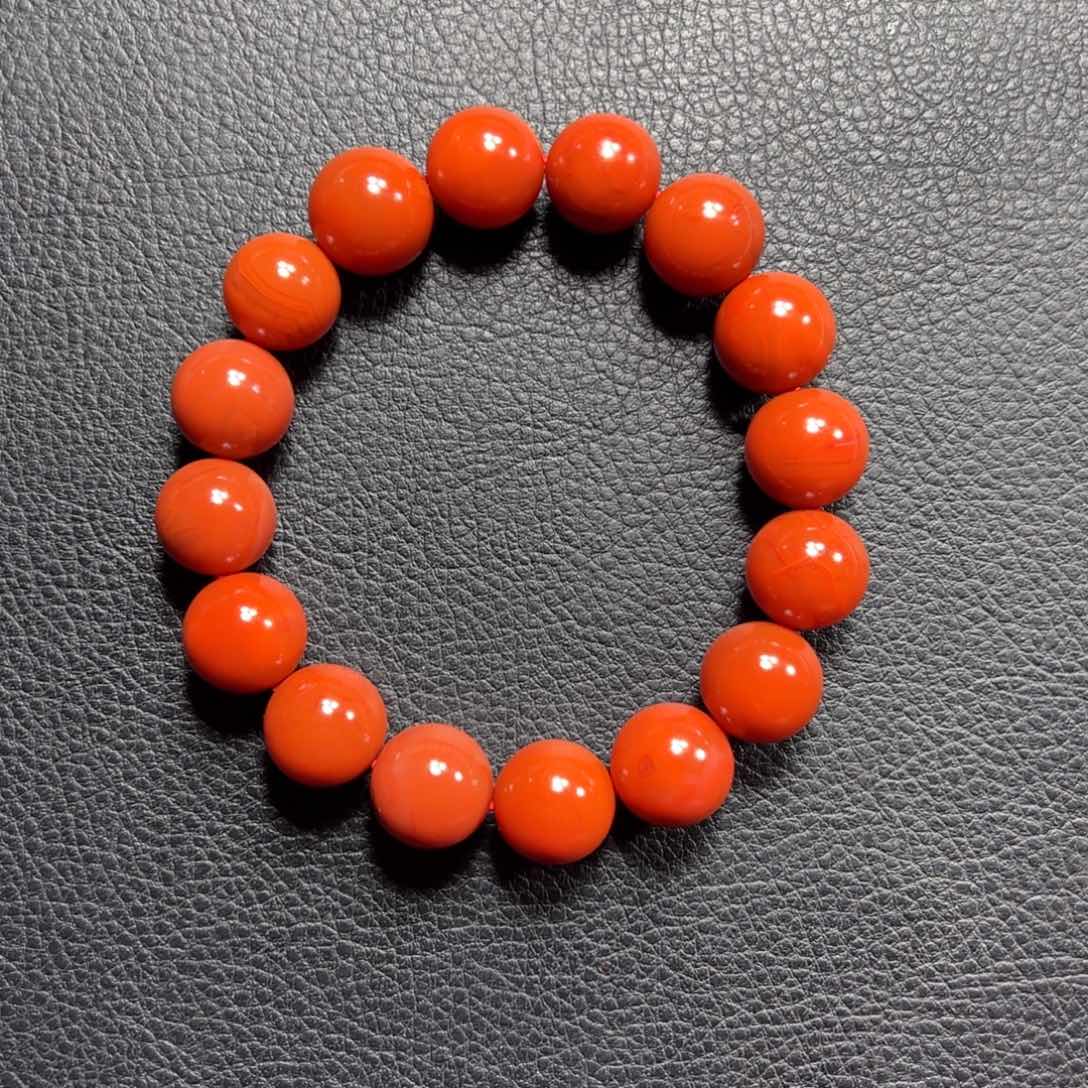 南红玛瑙13➕茶花岭单圈未镶嵌