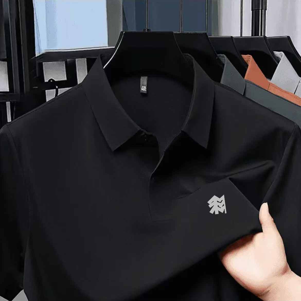 【心安】【树_POLO】高奢舒适时尚翻领高定奢品休闲男女polo衫