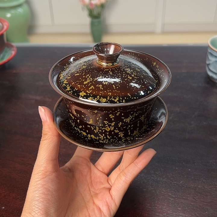 龙泉云间青瓷小米茶器