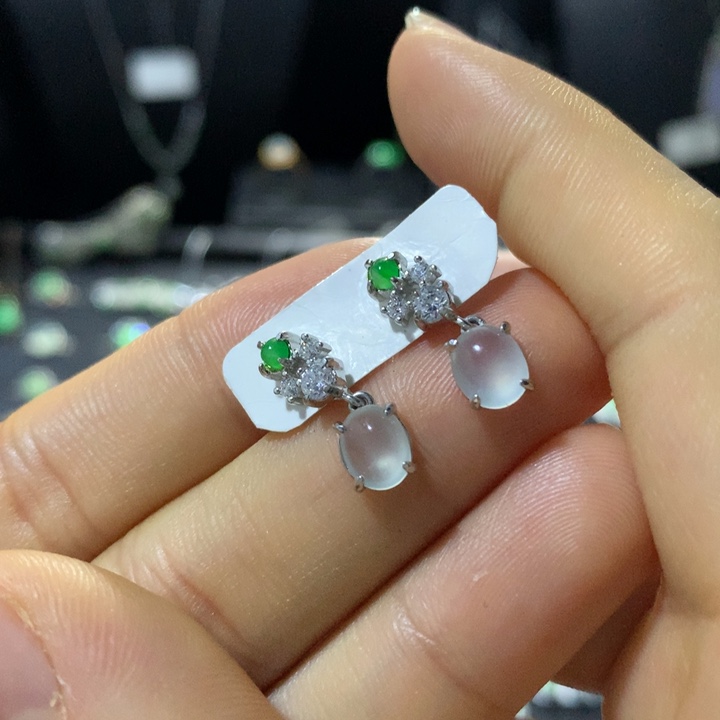 翡翠银S925镶嵌戒指