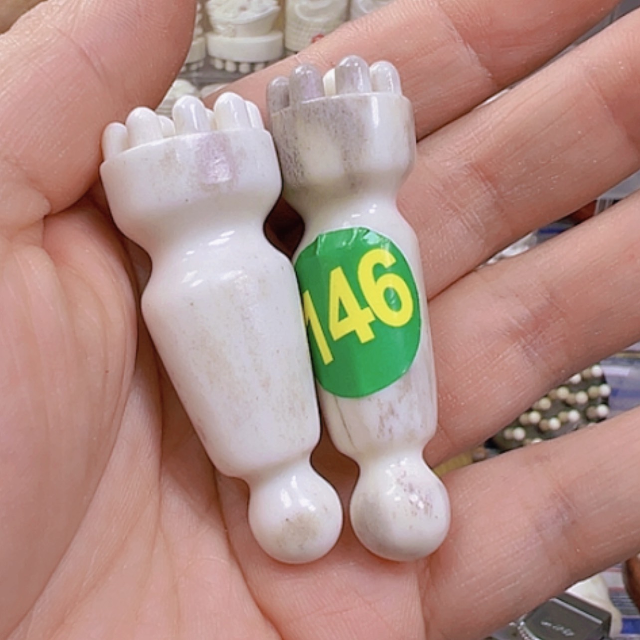 【闪购商品】砖雕鹿角鹿角特价一对微瑕处理