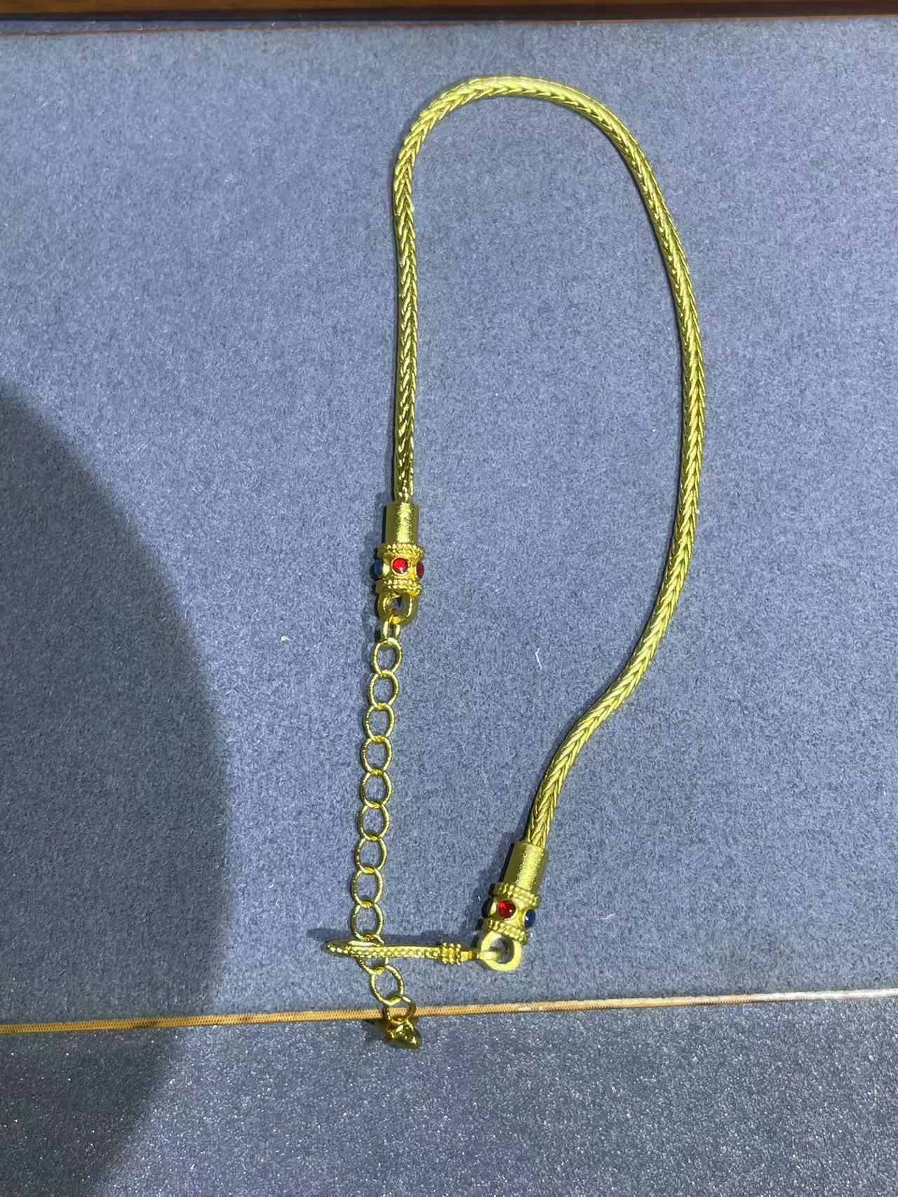 a2495黄色圆龙骨手链多样性发货