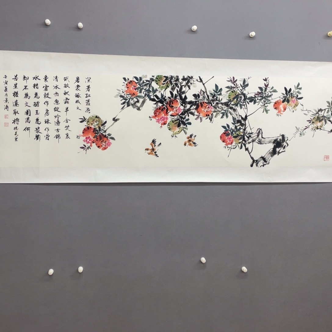 国画艺术家真人手绘