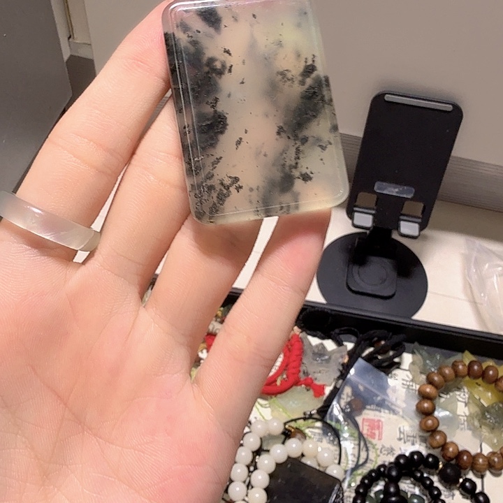 岫玉未镶嵌平安无事牌