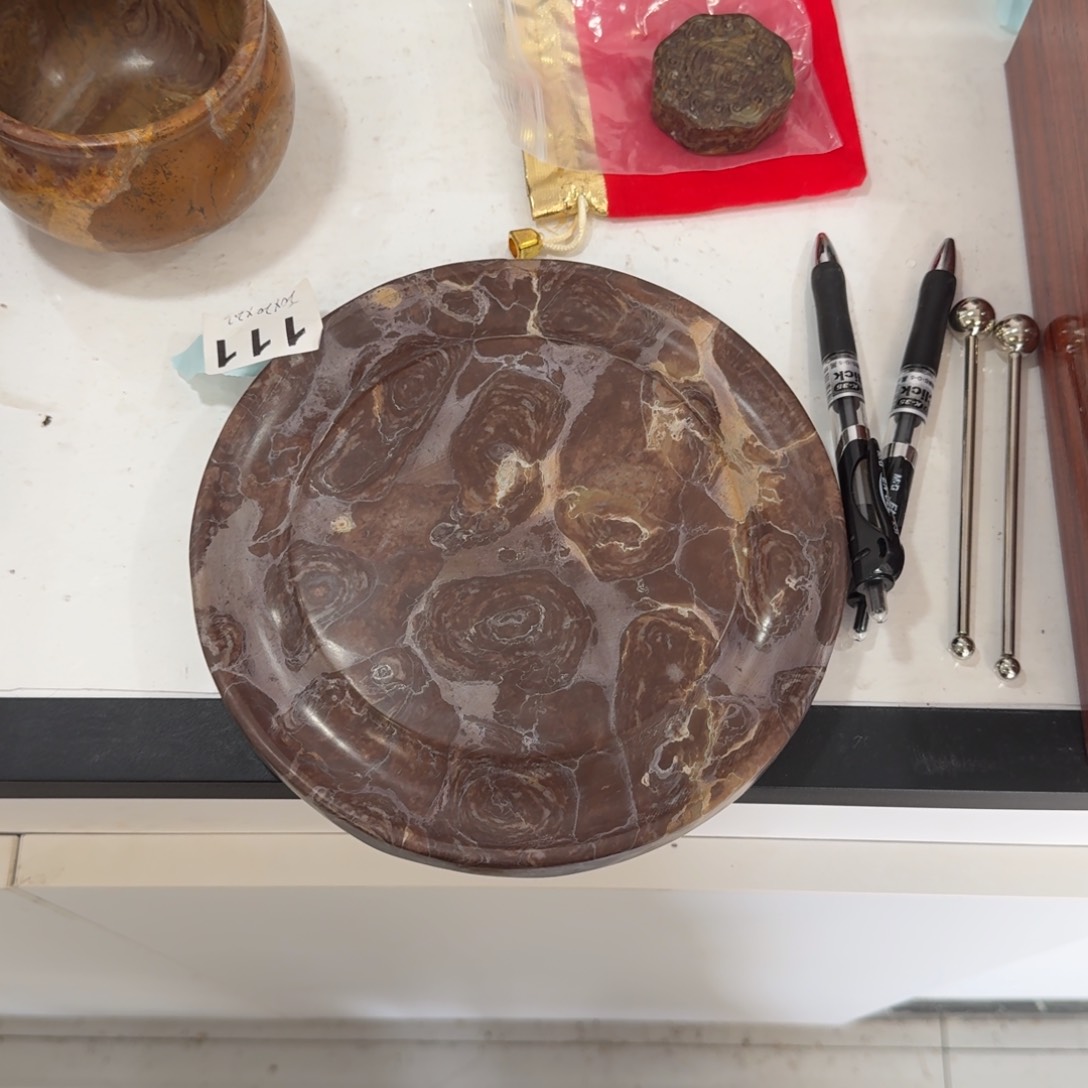 石材灵璧石壶承。 ， ， ， 