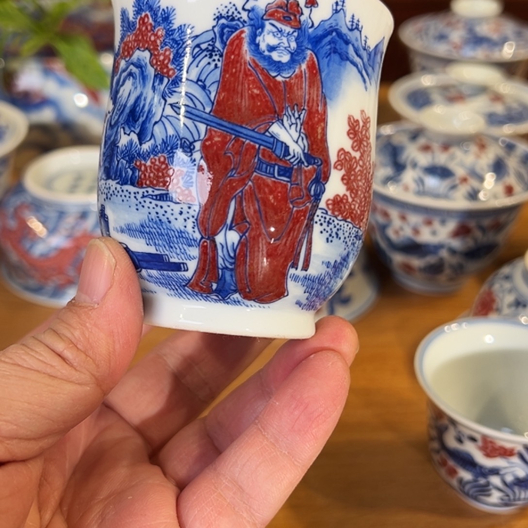 景德镇岚溪釉里红瓷器