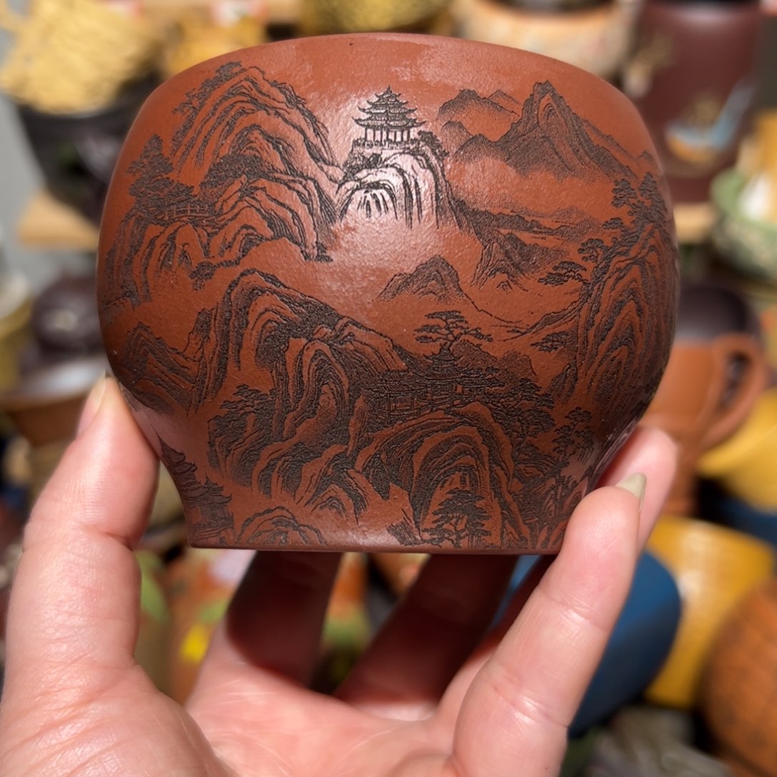 紫砂茶杯宜兴紫砂主人杯