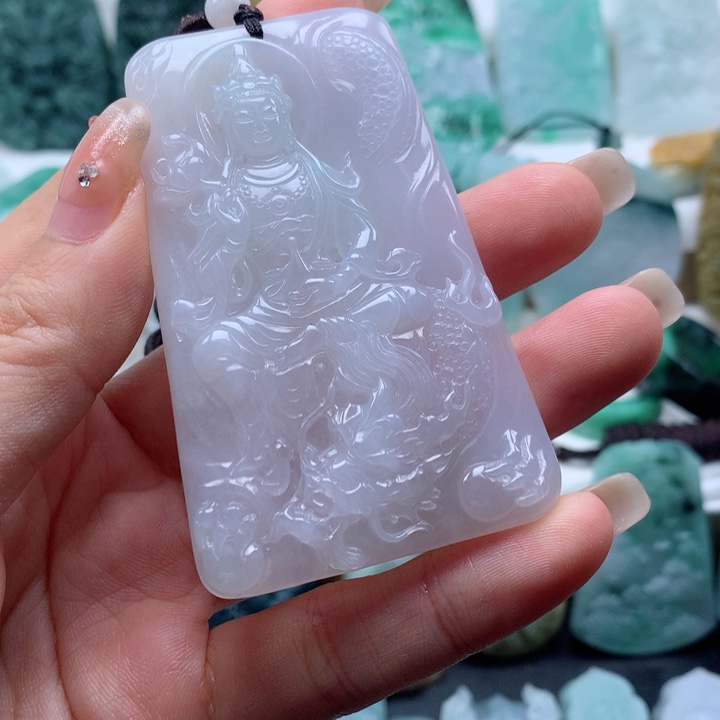 我***数定制翡翠未镶嵌观音